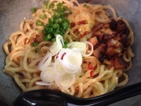 「ピリ辛焼きまぜそば（600円）」@麺屋 不動の写真