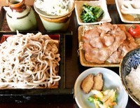 「しょうが焼きセット(1100円)」@武双庵の写真