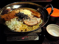 「焼き油そば大盛無料￥700＋粉チーズ￥80＋マヨネーズ￥10」@つけめん あびすけ 日吉店の写真