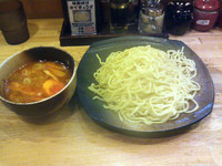 「辛味つけめん 中盛(750円)」@つけめん 江戸屋の写真