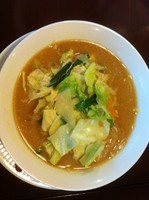 「味噌野菜らーめん」@拉麺 秦秦 美浜店の写真