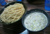 「鳥煮込みつけめん（特盛）」@ラーメン人生 JET 福島本店の写真