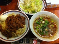 「サディスティックツケメン+野菜炒め(中)」@サディスティックヌードル ハルの写真