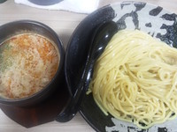 「辛とん　得盛り無料【780円】」@越後つけ麺維新 大井町店の写真