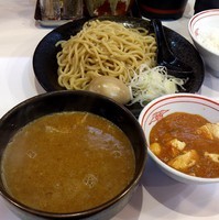 「濃厚魚介つけ麺（大宮店限定）　７８０えん＋定食　１７０えん」@蒙古タンメン 中本 大宮店の写真