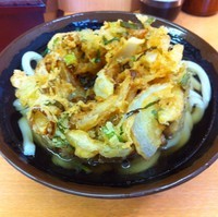「かき揚げうどん（￥380）」@そば田 新橋店の写真