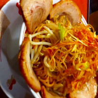 「肉食系油そば 800円」@ぶぶか コクーンさいたま店の写真