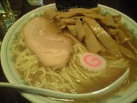 「メンマラーメン（大盛）」@大勝軒 十五夜 新宿御苑店の写真