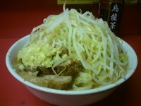 「小らーめん　野菜・ニンニク増し」@ラーメン二郎 千住大橋駅前店の写真