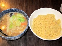 「特製もりそば680円（麺少なめ、玉子増し）＋温野菜100円」@神田大勝軒の写真
