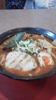 「トマトラーメン」@中華そばつけ麺 魚介の達人 久兵衛 取手店の写真