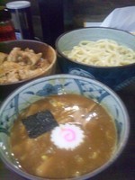 「新つけめん＋豚丼」@麺屋 なか丸の写真