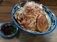 「エビ辛汁なし中華そば」@中華そば・つけそば 浜屋 我孫子店の写真