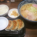 Bランチ(しょうゆらーめん、麺之介餃子、ライス)