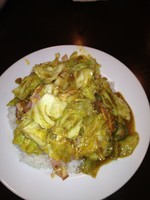 「ベーコンエッグ野菜カレー」@炒伽哩 インド式チャオカリー 南池袋店の写真