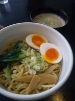 「塩つけめん　２００g＋サービスチケット塩味玉　７８０円」@拉麺 阿吽の写真