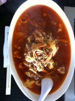 「カルビラーメン　並辛　７８０円」@焼肉 友雅亭の写真