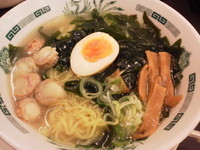 「塩麹ラーメン（期間限定）+大盛（無料券）」@日高屋 御徒町南口店の写真