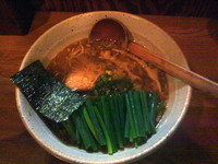 「小ねぎらーめん醤油+チャーシューごはん」@麺や 八雲の写真