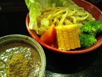 「【限定】スパイシードラゴカレーつけめん（中300ｇ）800円」@トリシオブットイメン 井の庄の写真