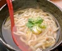 「讃岐かけうどん＋ミニカレー(360円＋300円)」@美野里パーキングエリア（上り線）フードコートの写真