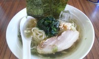 「海苔塩冷やし麺＋ビール」@中華そば 伝堂の写真
