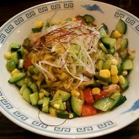 「《限定》　夏野菜の旨辛和え麺」@拉麺 阿吽の写真