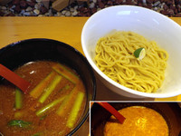 「つけめん（200g、ネギ抜き）＋鶏蚕湯、780円＋100円」@麺匠 喜楽々の写真