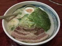 「さつま角煮ラーメン＋Ｈ．Ｐクーポン：半熟塩玉子」@かごしま屋の写真