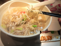 「タンメン・並（150g）＋唐揚セット」@湯麺 大八の写真