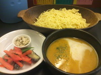 「パンプキンポタージュつけ麺」@ラーメン大至の写真