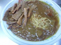 「カレーラーメン＋メンマ」@西新井ラーメンの写真