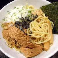 「油そば（大盛）￥７３０＋サービスライス」@台湾まぜそば・油そば専門 あびすけ 西新宿7丁目店の写真