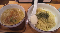 「味たま塩つけ麺（半ライスサービス）」@麺や ひだまりの写真