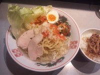 「【限定】牛骨スープの冷しらぁめん＋ミニそぼろご飯」@中華蕎麦 瑞山（ZUIZAN）の写真