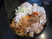 「冷やしカレーまぜそば（裏）＋半肉増し」@狼煙 〜NOROSHI〜の写真