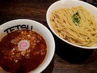 「辛つけめん　麺の特盛り」@つけめんTETSU 壱の木戸 水戸店の写真