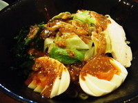 「こく旨　冷やし辛胡麻麺+ライス800円」@横浜家系ラーメン 五十三家の写真