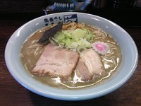 「とろりそば太麺750円，大盛り100円」@東京煮干中華そば 三三㐂 大森の写真