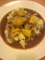 「インドカレー（辛口・ライス小） 760円－30円」@タージマハール 新橋店の写真