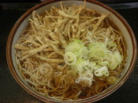 「かけそば・大盛・ごぼう天（２９０＋１００＋１２０＝５１０円）」@文殊 両国駅前店の写真