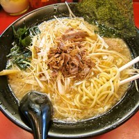 「ネギラーメン（中盛／太麺変更／カタメ）」@ラーメン力○の写真