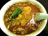 「カレー坦々麺￥750」@桃天花の写真