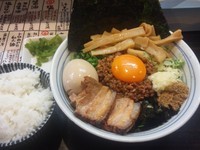 「台湾まぜそば＋ＤＸ＋ご飯（ランチサービス）」@麺屋 はなび 高畑本店の写真