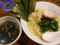 「海苔塩冷し麺・つけめんver.（中盛２７０ｇ）」@中華そば 伝堂の写真