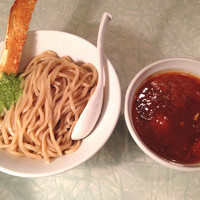 「【限定】海老つけ麺（トマト入）」@らーめん・つけめん いつ樹の写真