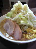 「味噌ラーメン（にんにく＋野菜マシ）」@ラーメン どんの写真