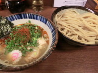 「辛搾り（900円）＋中盛り（0円）」@つけめん 三三㐂の写真