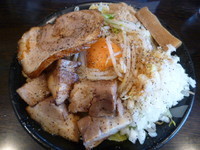 「まぜそば＋チャーシュー　７５０円＋１２０円」@麺屋 一心の写真