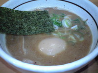 「夜だけつけ麺＋煮玉子（￥700＋￥100）」@支那そば 一力の写真